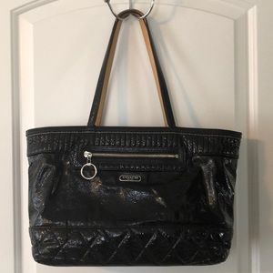 Coach Poppy Tote Liquid Gloss Quilted